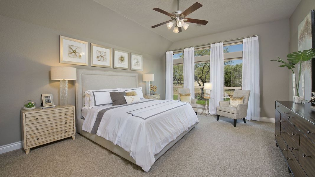 Representative furnished interior of a home built from the 2935W by Perry Homes in Meridiana, Rosharon (Image 13).