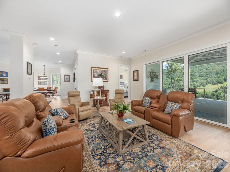 Furnished interior view inside a new home in , Maggie Valley (Image 9).