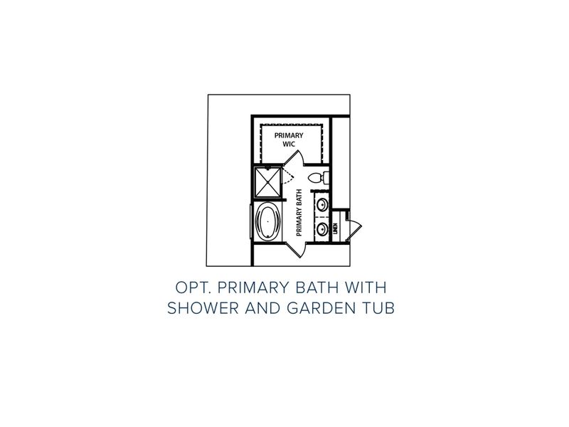 2D floor plan layout for the The Melrose II by My Home Communities in Savoy Park, Covington, GA (Image 7).