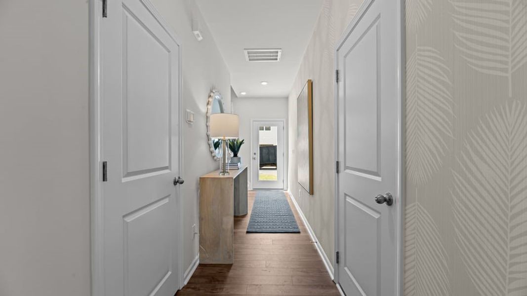 Furnished interior view inside a new home in Clock Road Townhomes, New Bern (Image 4).