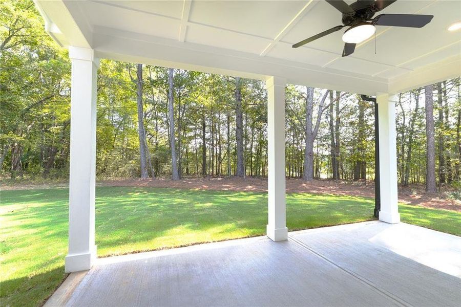 Exterior details and patio area of a home in , Cumming (Image 32).