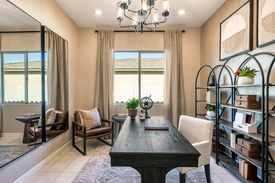 Representative furnished interior of a home built from the Holly Plan 5007 by Tri Pointe Homes in Abel Ranch, Goodyear (Image 12).