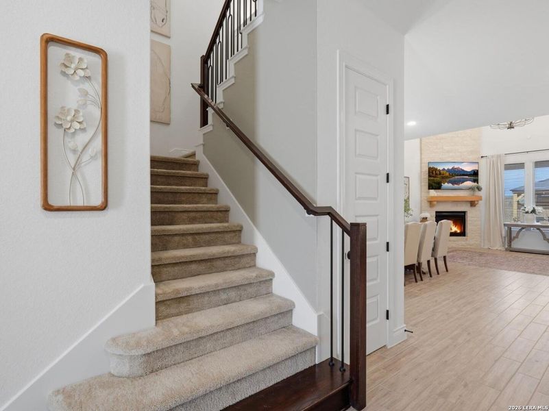 Furnished interior view inside a new home in Corley Farms, Boerne (Image 32).