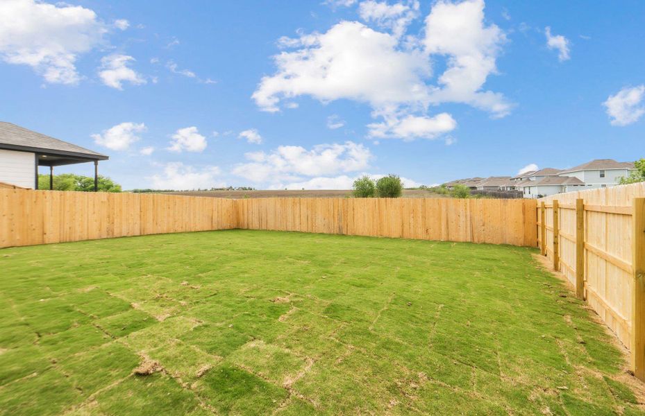 Exterior details and patio area of a home in Sonterra, Jarrell (Image 3).