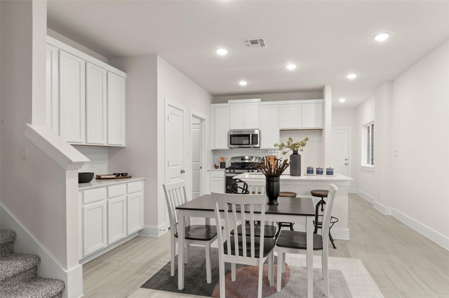 Furnished interior view inside a new home in Saddle Creek Twinhomes, Georgetown (Image 26).