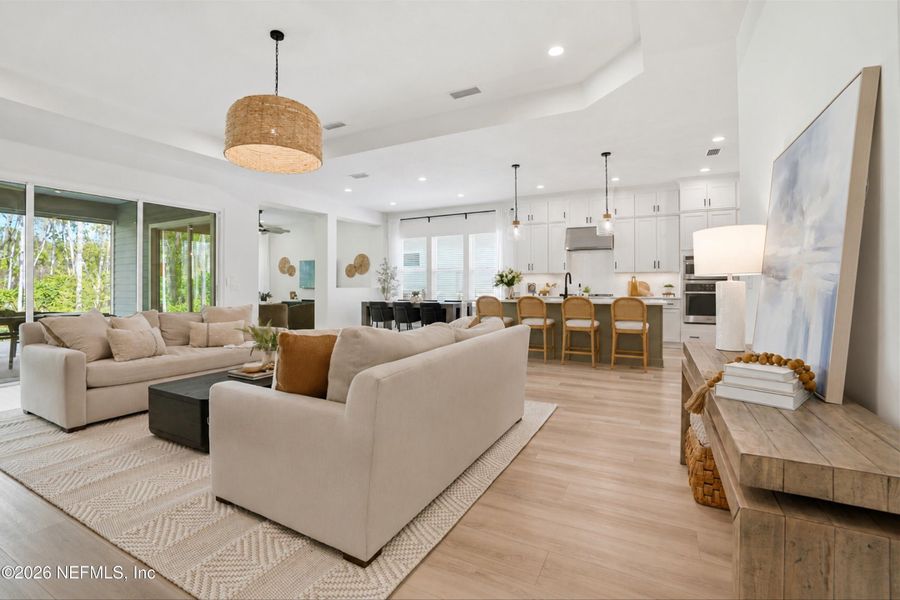 Furnished interior view inside a new home in Palm Crest at Seabrook, Ponte Vedra (Image 45).