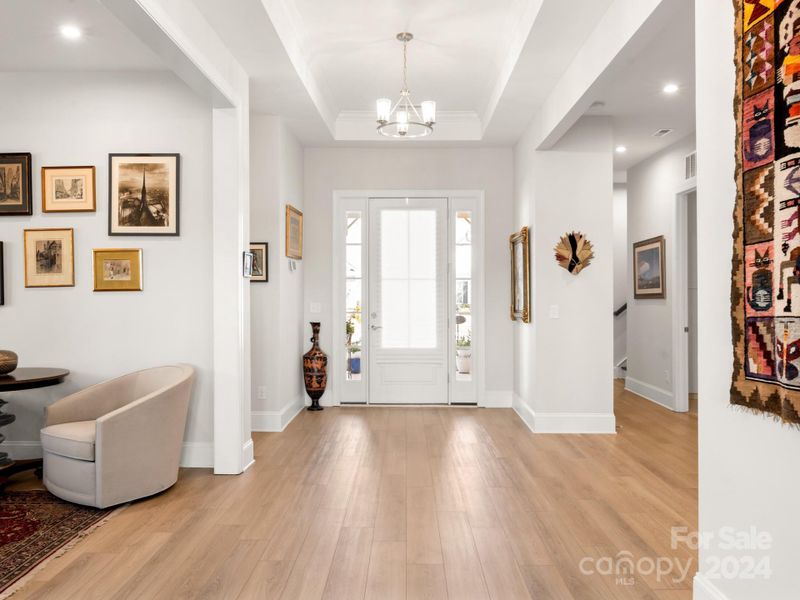 Light colored and durable LVP floors throughout the main living area!