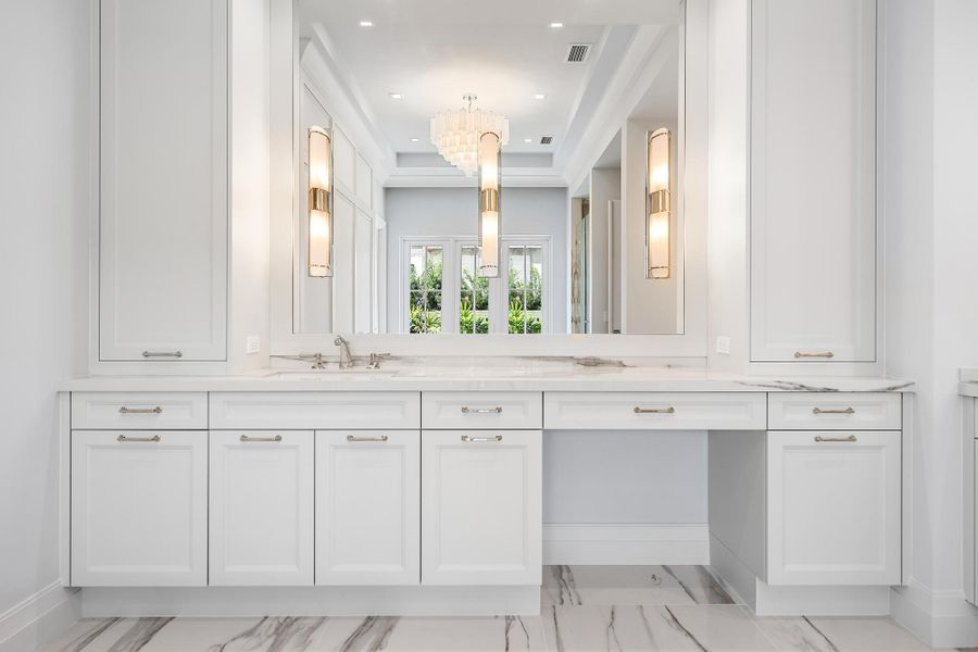 Furnished interior view inside a new home in , Delray Beach (Image 13).