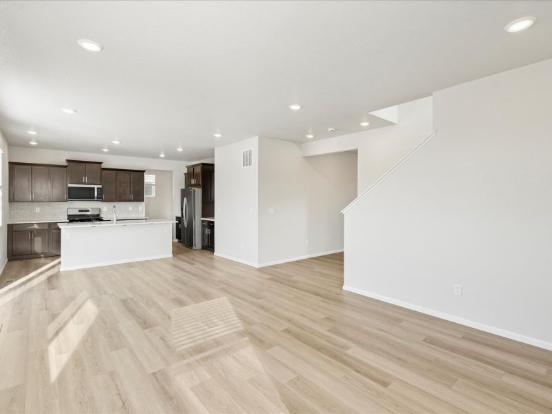 Spacious, unfurnished interior of a new home in Frontier Estates - The Flora Collection, Firestone (Image 11). Spacious, unfurnished interior of a new home in Frontier Estates - The Flora Collection, Firestone (Image 11).