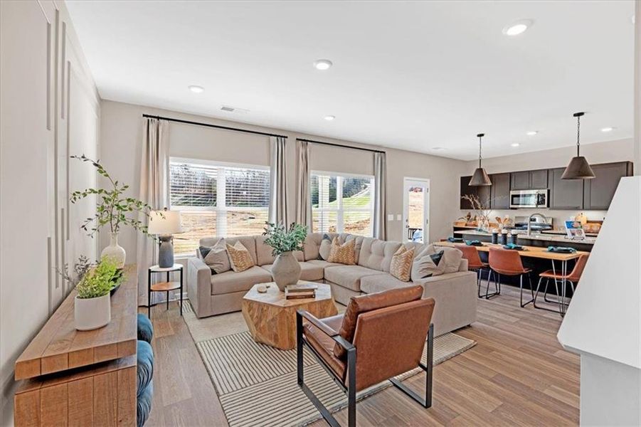 Furnished interior in a model home at Salacoa in Calhoun (Image 13). Furnished interior in a model home at Salacoa in Calhoun (Image 13).