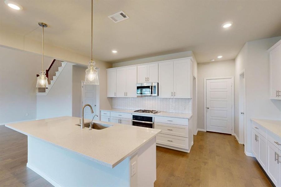 Furnished interior view inside a new home in The Preserve, Justin (Image 13).