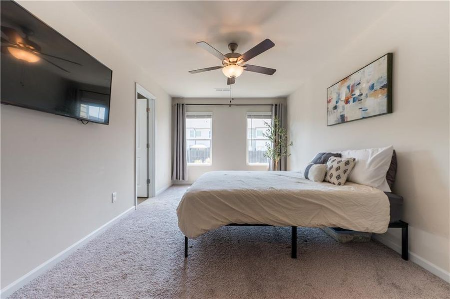 Furnished interior view inside a new home in , Hoschton (Image 9).
