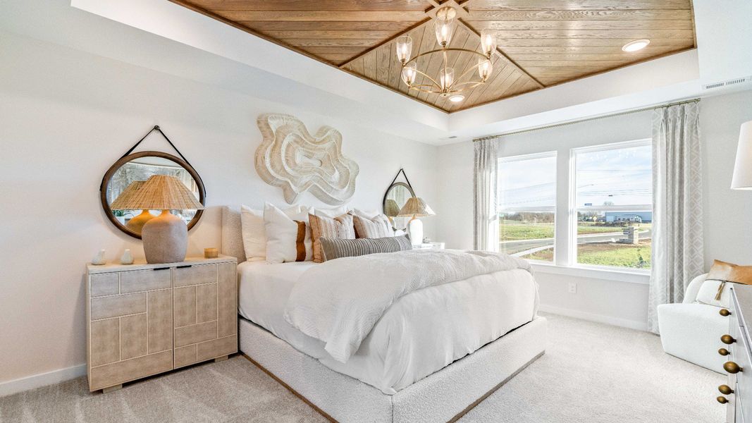 Representative furnished interior of a home built from the Bedford by DRB Homes in Cottages of Bearwood, Mount Pleasant (Image 20).