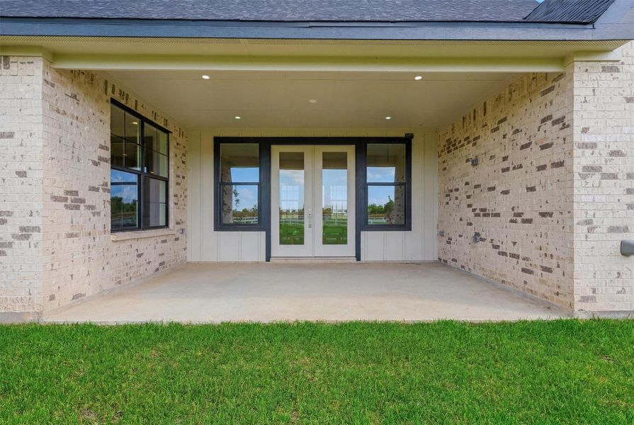 Exterior details and patio area of a home in , Sealy (Image 3). Exterior details and patio area of a home in , Sealy (Image 3).
