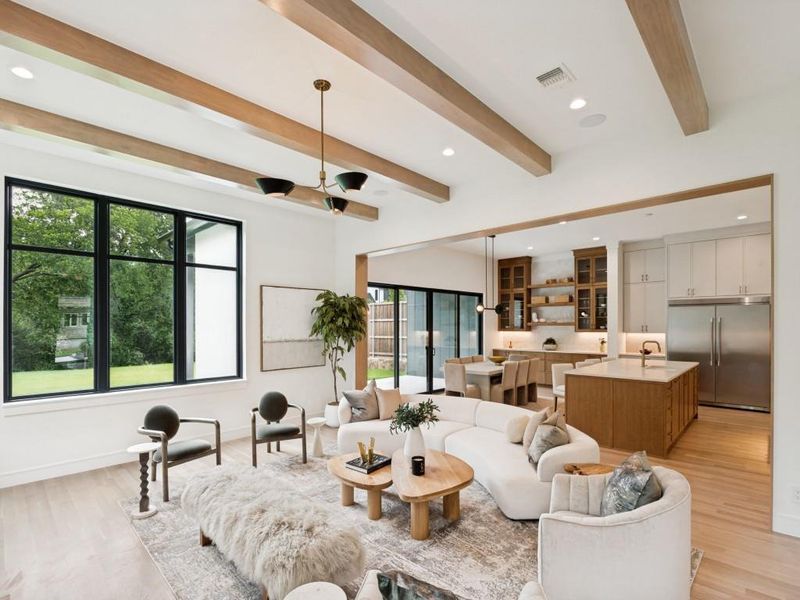 Furnished interior view inside a new home in , Dallas (Image 16).