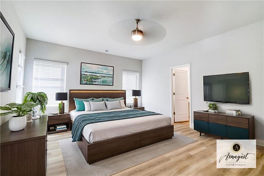 Furnished interior view inside a new home in , Canton (Image 10).