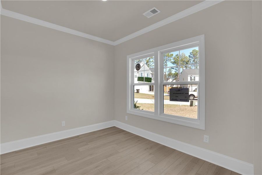 This bright room features durable flooring and amp This bright room features durable flooring and amp