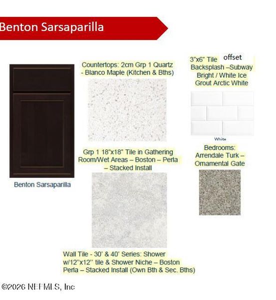 Sample of building materials used in homes in Wells Landing, Jacksonville (Image 21).