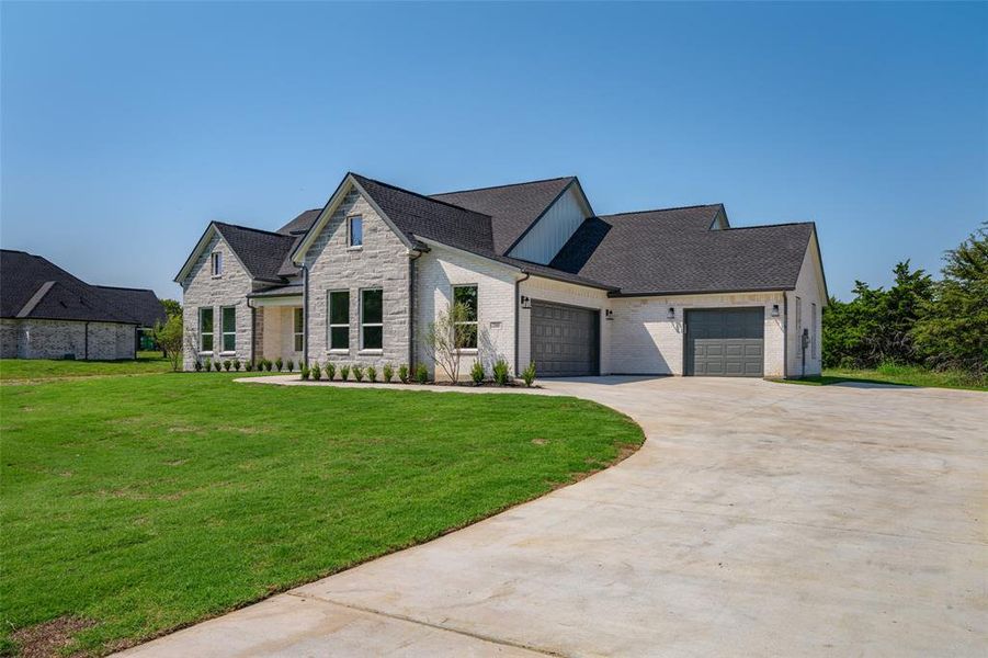 Front exterior of a new home in , Farmersville, TX, highlighting curb appeal (Image 23).
