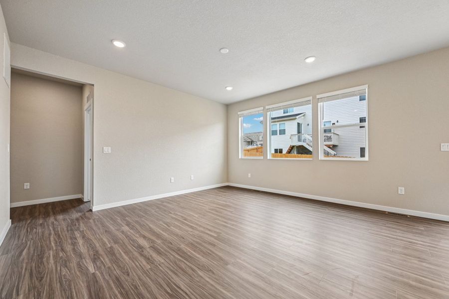 Spacious, unfurnished interior of a new home in Ridge at Lorson Ranch, Colorado Springs (Image 28). Spacious, unfurnished interior of a new home in Ridge at Lorson Ranch, Colorado Springs (Image 28).