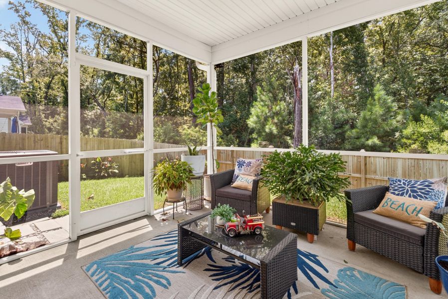 Exterior details and patio area of a home in , Charleston (Image 3).