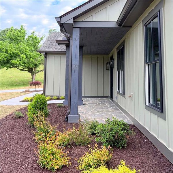 Exterior details and patio area of a home in , Morganton (Image 26).