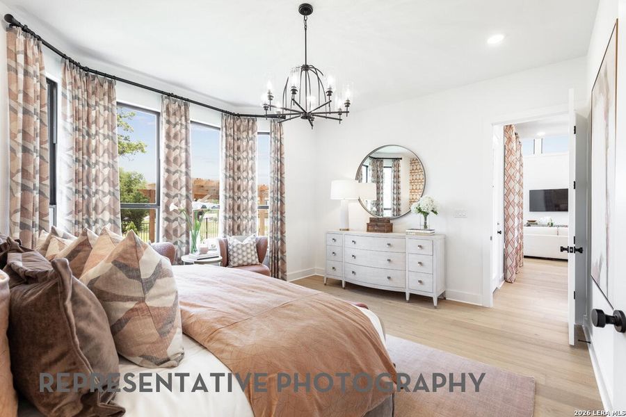 Furnished interior view inside a new home in Mont Blanc, Schertz (Image 17). Furnished interior view inside a new home in Mont Blanc, Schertz (Image 17).