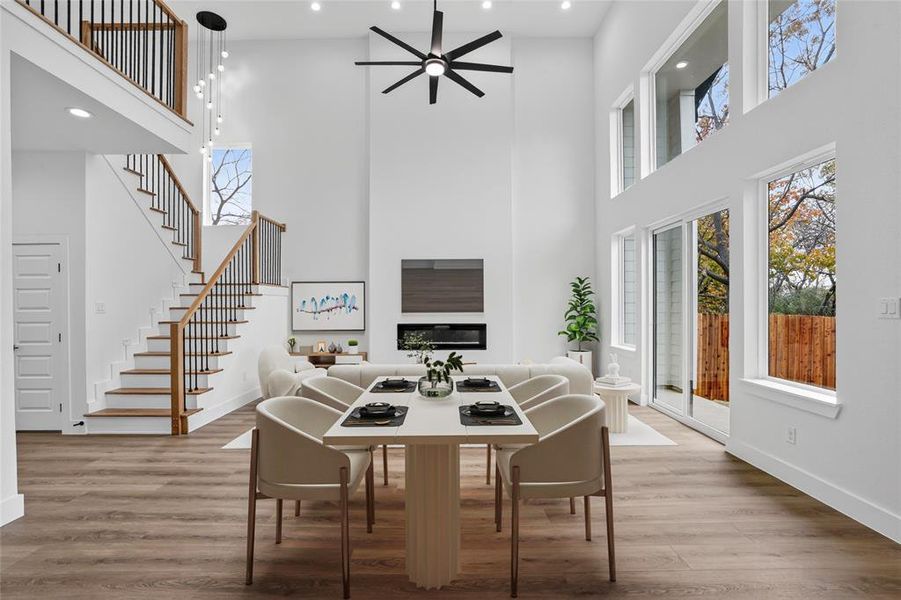Furnished interior view inside a new home in , Dallas (Image 9). Furnished interior view inside a new home in , Dallas (Image 9).
