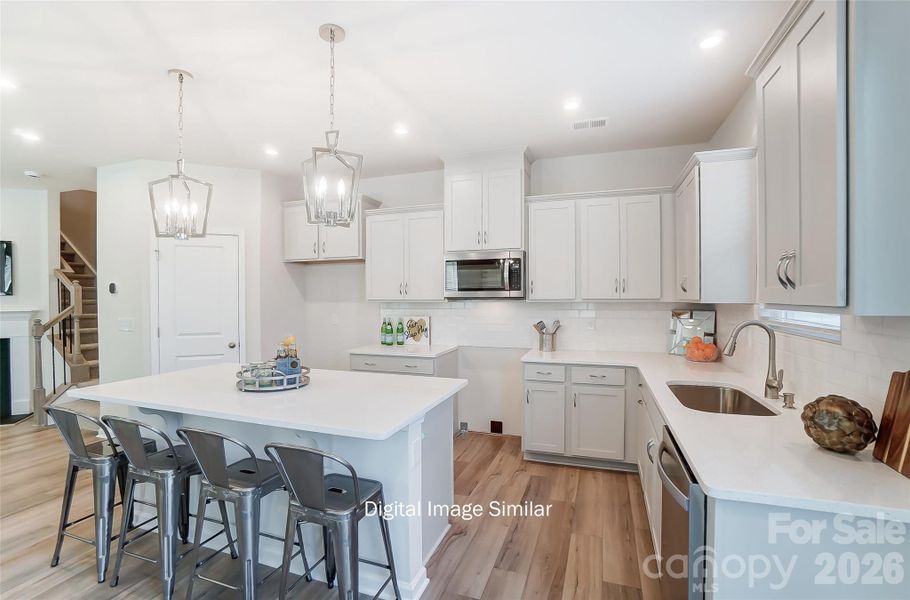Furnished interior view inside a new home in Bailey Run, Charlotte (Image 11).