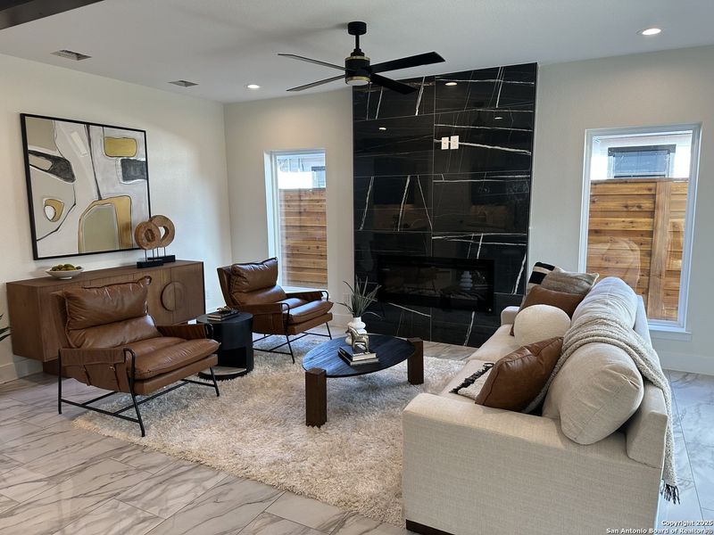 Furnished interior view inside a new home in , San Antonio (Image 7).