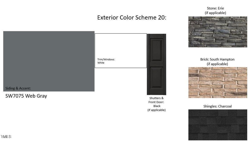 Exterior color scheme