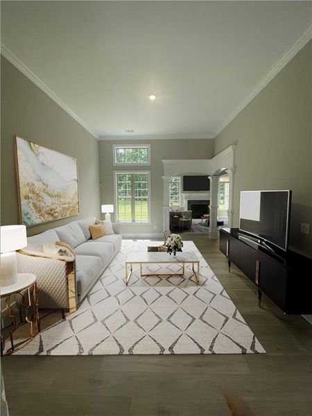 Furnished interior view inside a new home in , Conyers (Image 8). Furnished interior view inside a new home in , Conyers (Image 8).