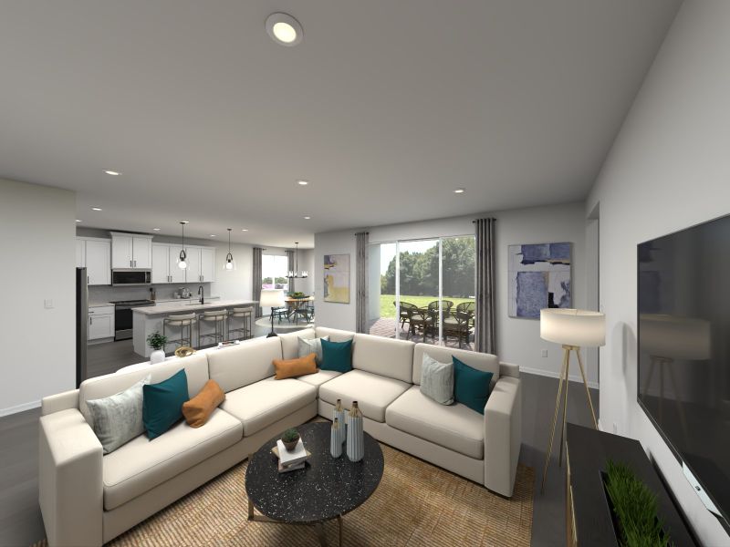 Furnished interior view inside a new home in Colbert Landings - Reserve Series, Palm Coast (Image 5). Furnished interior view inside a new home in Colbert Landings - Reserve Series, Palm Coast (Image 5).
