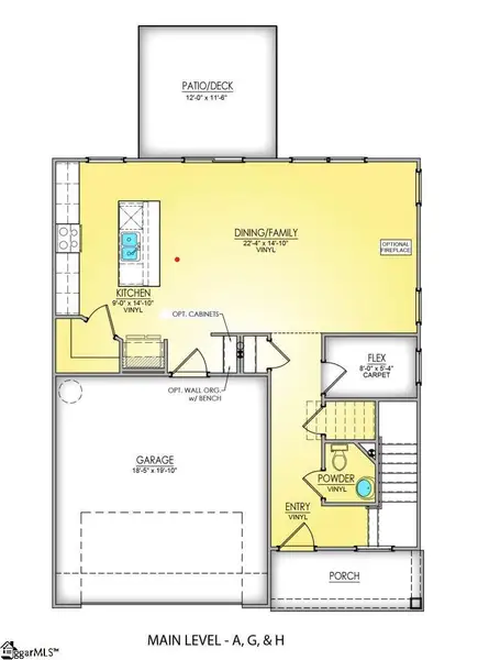 2D floor plan layout of this home in Halton Oaks, Spartanburg, SC (Image 5). 2D floor plan layout of this home in Halton Oaks, Spartanburg, SC (Image 5).
