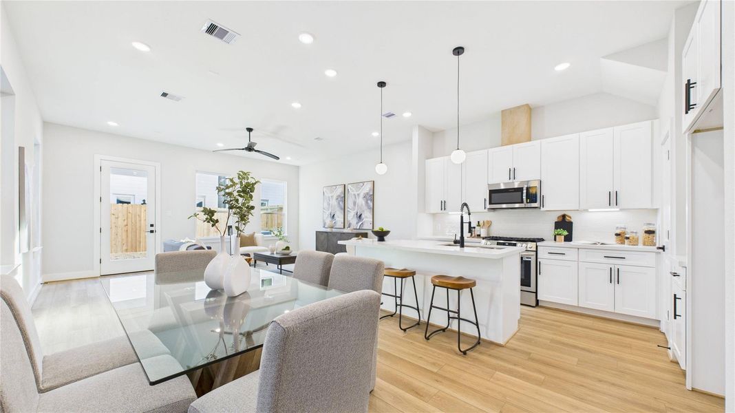 Furnished interior view inside a new home in , Houston (Image 10).