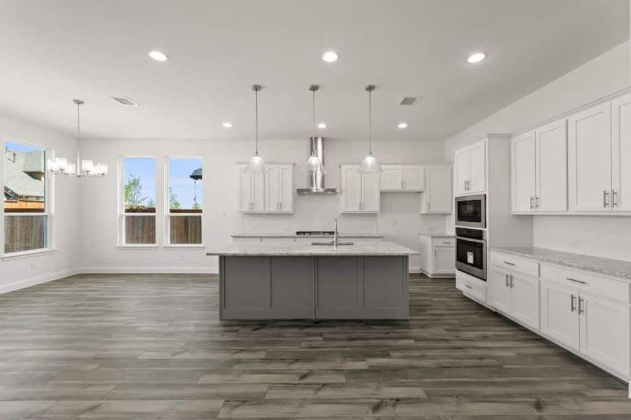 Furnished interior view inside a new home in Cambridge Crossing, Celina (Image 7). Furnished interior view inside a new home in Cambridge Crossing, Celina (Image 7).