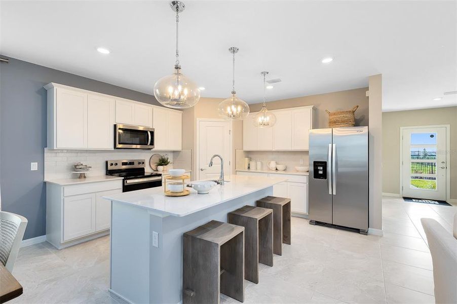 Furnished interior view inside a new home in Parkside Trails, Clermont (Image 17).