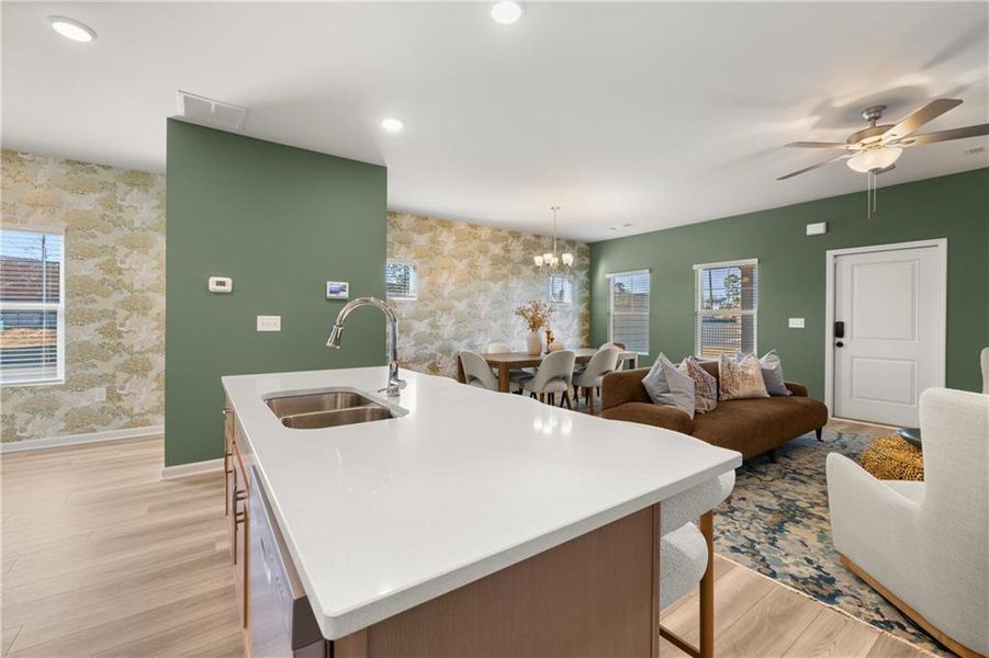 Furnished interior view inside a new home in Lake Carlton, Loganville (Image 24). Furnished interior view inside a new home in Lake Carlton, Loganville (Image 24).