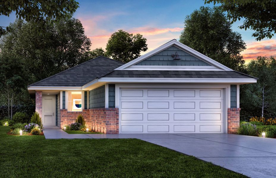 Front exterior of a home in the Hill & Dale Ranch community, located in Splendora, TX (Image 13).