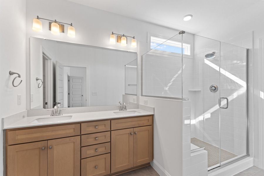 Representative furnished interior of a home built from the The Hemlock by RobuckHomes in Kennebec Crossing, Angier (Image 21).