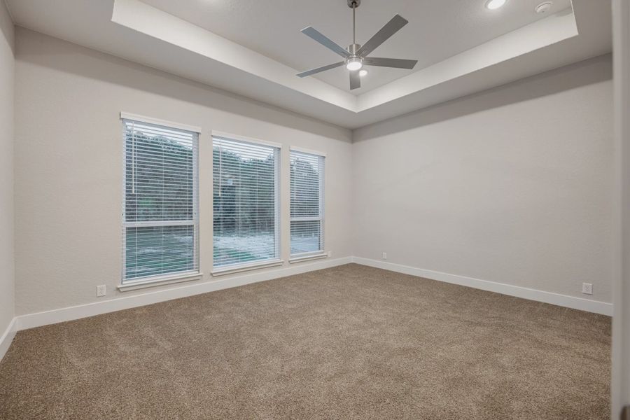 Representative unfurnished interior of a home built from the Kaylee by Chesmar Homes in Heimer Estates at Garden Ridge, Fulshear (Image 16).