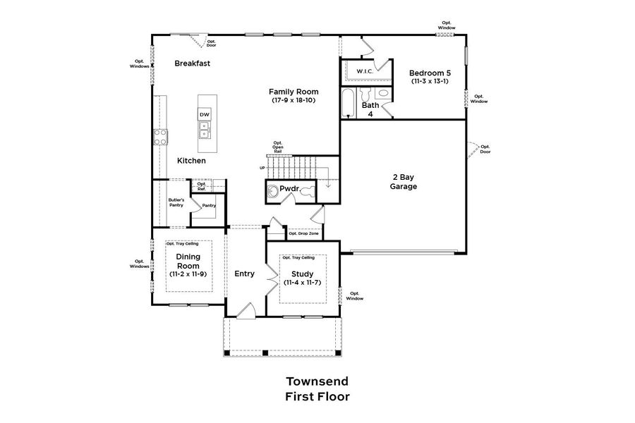2D floor plan layout of this home in Lakeside Glen, York, SC (Image 5).