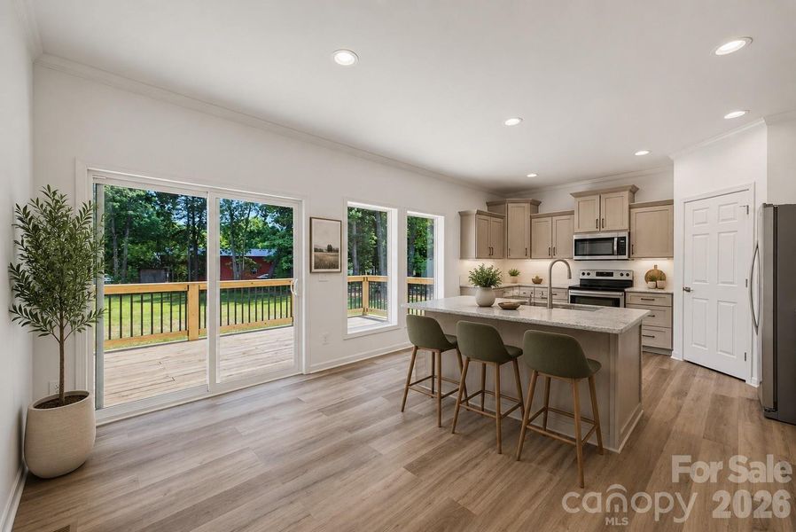 Furnished interior view inside a new home in , Newton (Image 5).