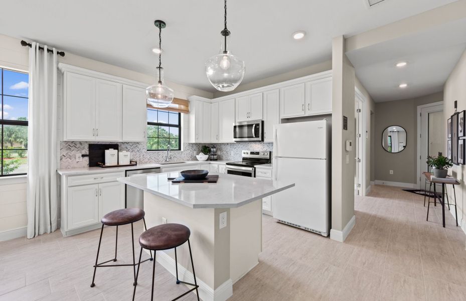 Furnished interior view inside a new home in Costa Pointe, Vero Beach (Image 11).
