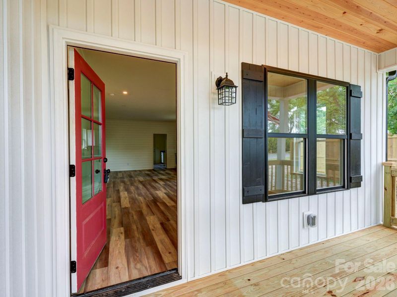 Exterior details and patio area of a home in , Mooresville (Image 18).