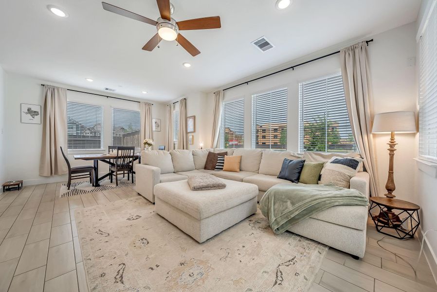Furnished interior view inside a new home in The Groves, Humble (Image 15).