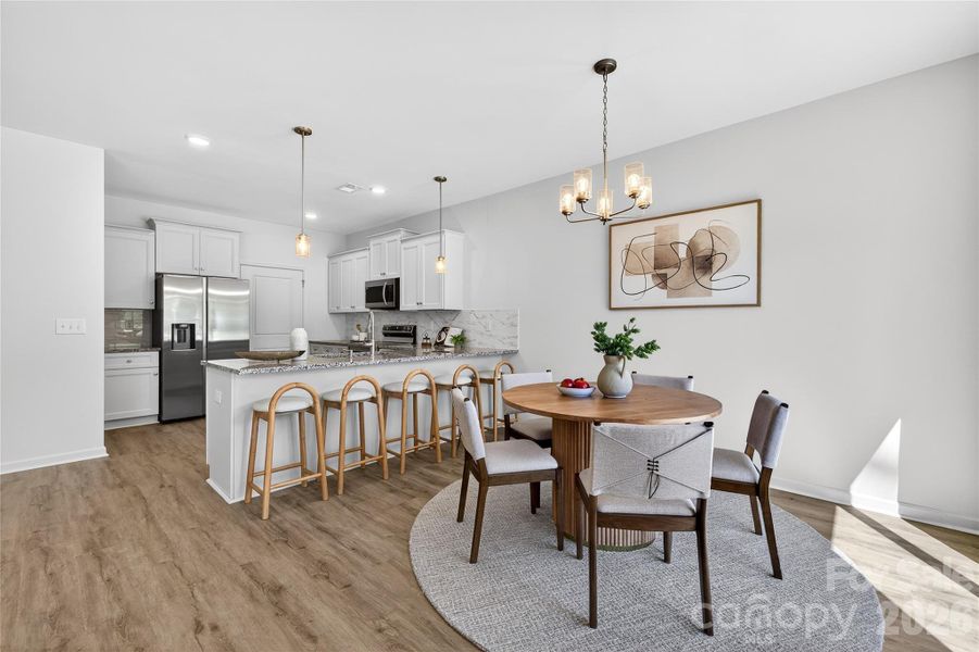 Furnished interior view inside a new home in , Charlotte (Image 12).