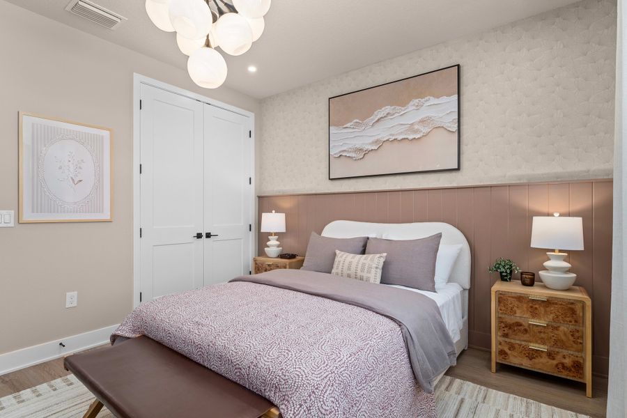 Furnished interior view inside a new home in EvenTide, New Smyrna Beach (Image 36).