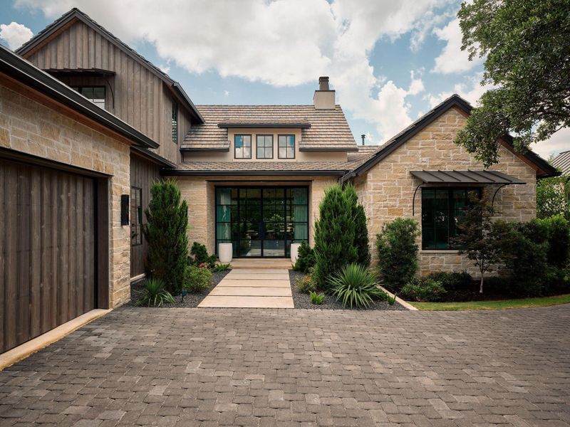 Front exterior of a new home in , Austin, TX, highlighting curb appeal (Image 24).