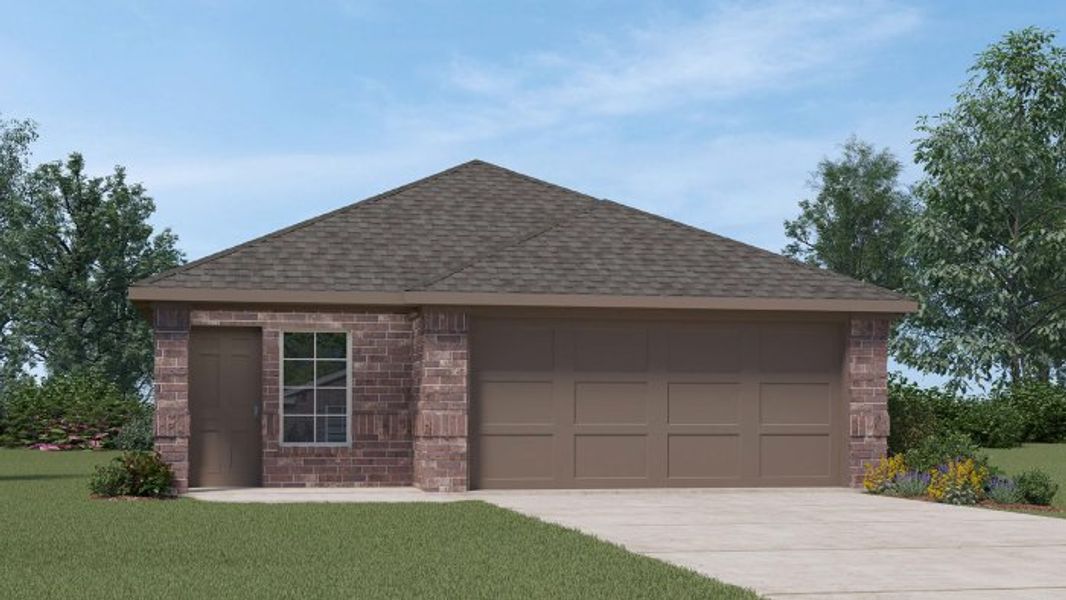 Representative exterior photo of a completed home built from the Diana by D.R. Horton in Tamarron, Brookshire, TX (Image 1). Representative exterior photo of a completed home built from the Diana by D.R. Horton in Tamarron, Brookshire, TX (Image 1).